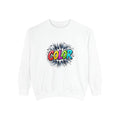 Color Pop Sweatshirt — Vibrant Comic Graphic Crewneck