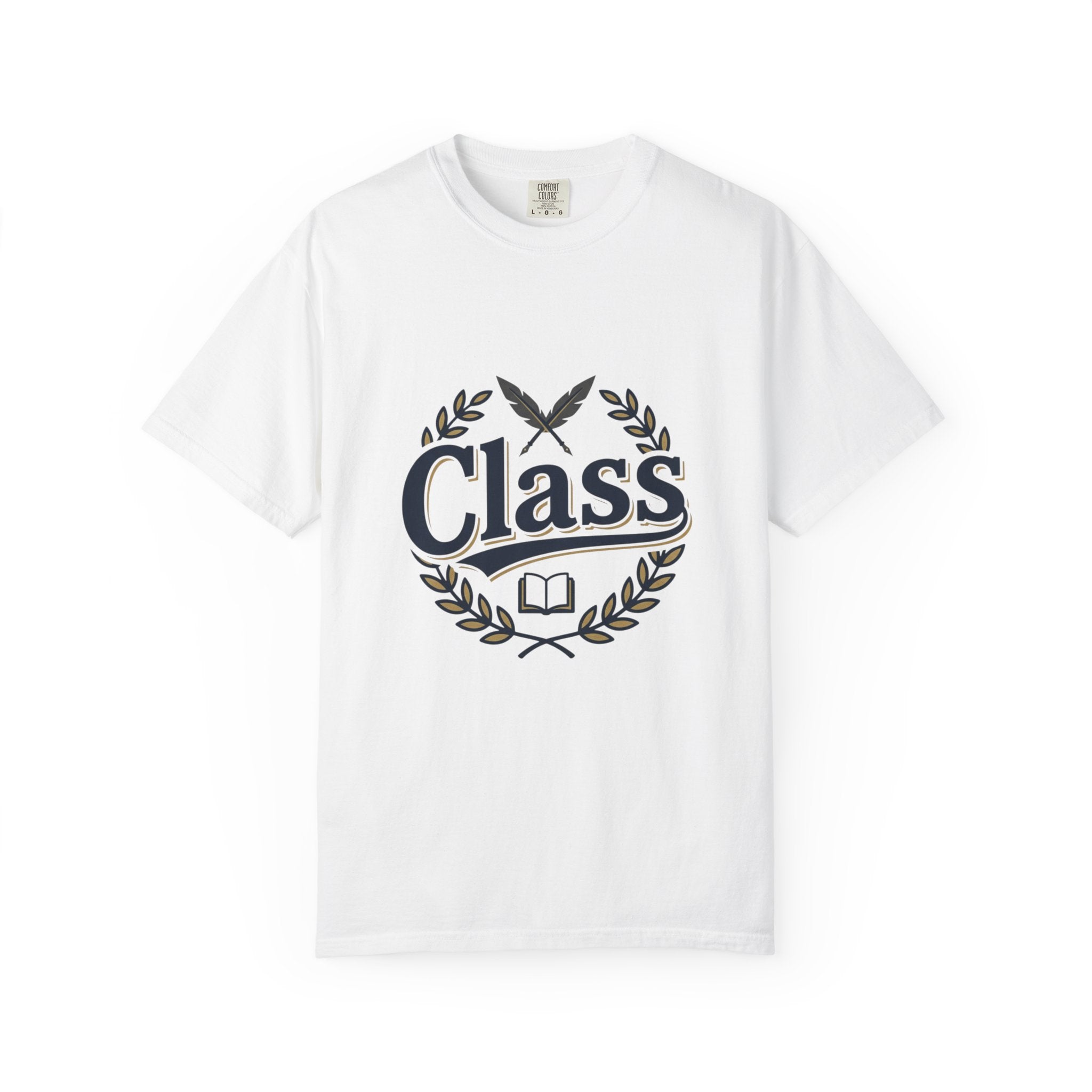 Class Crest T‑Shirt — Vintage Academic Logo Tee